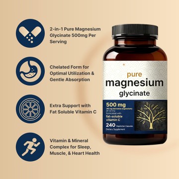 Custom Magnesium Glycinate | Low MOQ, cGMP Certified, Full OEM/ODM Service