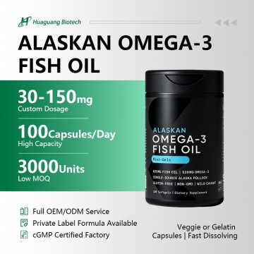 Premium Alaskan Omega-3 Fish Oil Softgels | Custom OEM/ODM Manufacturing | High-Purity, MSC-Certifie