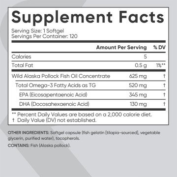 Premium Alaskan Omega-3 Fish Oil Softgels | Custom OEM/ODM Manufacturing | High-Purity, MSC-Certifie
