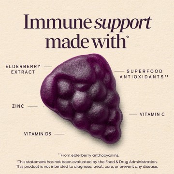 Premium Elderberry Immune Gummies | Custom OEM/ODM Manufacturing | 64x Concentrated Extract, Zinc &